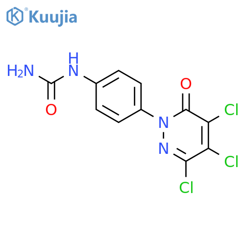 Urea, [4-(3,4,5-trichloro-6-oxo-1(6H)-pyridazinyl)phenyl]- structure