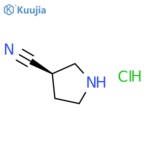 (3R)-pyrrolidine-3-carbonitrile hydrochloride structure