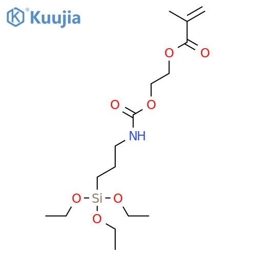 4,4-Diethoxy-9-oxo-3,10-dioxa-8-aza-4-siladodecan-12-yl methacrylate structure