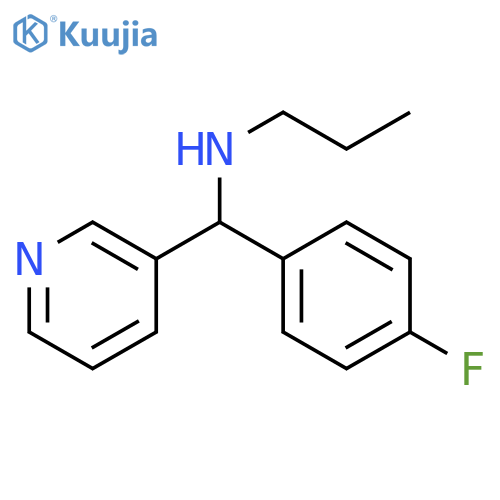 (4-fluorophenyl)(pyridin-3-yl)methyl(propyl)amine structure