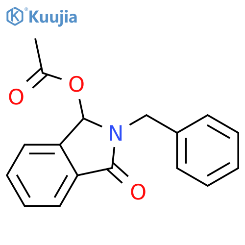 (2-benzyl-3-oxo-1H-isoindol-1-yl) acetate structure
