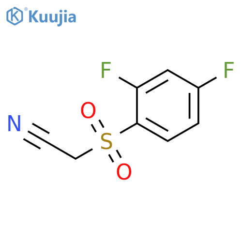 (2,4-Difluoro-benzenesulfonyl)-acetonitrile structure