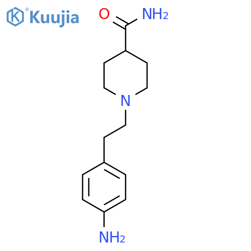1-2-(4-Aminophenyl)ethylpiperidine-4-carboxamide structure