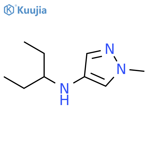 1-methyl-N-(pentan-3-yl)-1H-pyrazol-4-amine structure