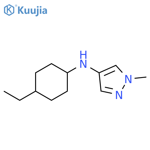 N-(4-ethylcyclohexyl)-1-methyl-1H-pyrazol-4-amine structure