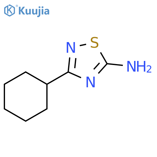 3-cyclohexyl-1,2,4-thiadiazol-5-amine structure