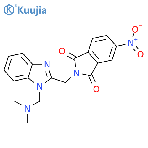 1H-Isoindole-1,3(2H)-dione,2-[[1-[(dimethylamino)methyl]-1H-benzimidazol-2-yl]methyl]-5-nitro- structure