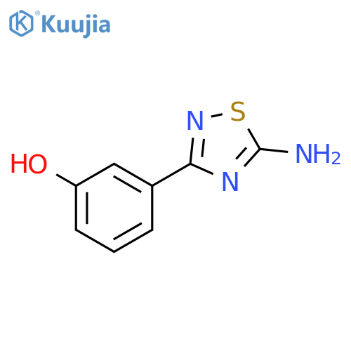 3-(5-amino-1,2,4-thiadiazol-3-yl)phenol structure