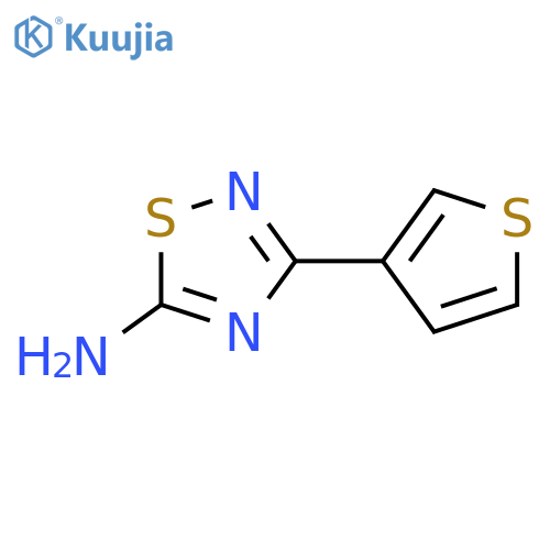 3-(thiophen-3-yl)-1,2,4-thiadiazol-5-amine structure