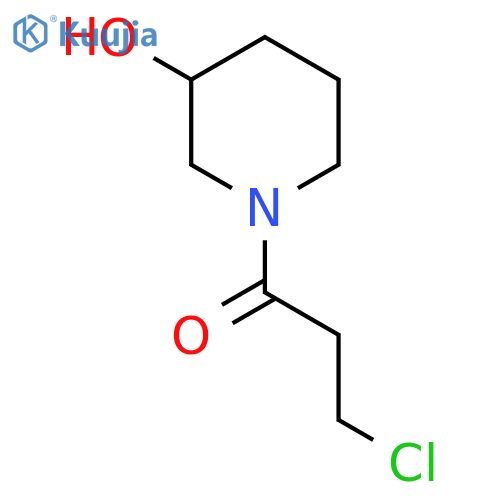 3-Chloro-1-(3-hydroxypiperidin-1-yl)propan-1-one structure