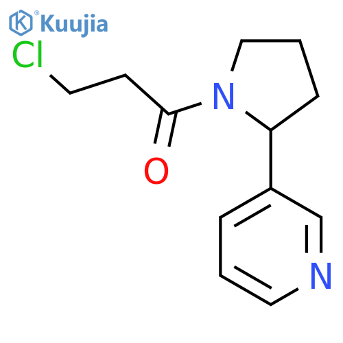 3-Chloro-1-[2-(pyridin-3-yl)pyrrolidin-1-yl]propan-1-one structure