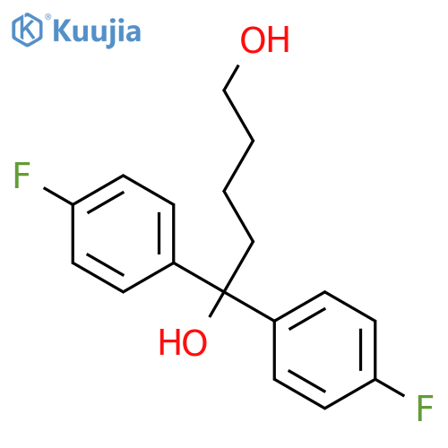 1,5-Pentanediol, 1,1-bis(4-fluorophenyl)- structure