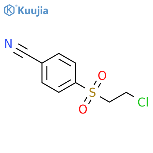 4-(2-chloroethanesulfonyl)benzonitrile structure