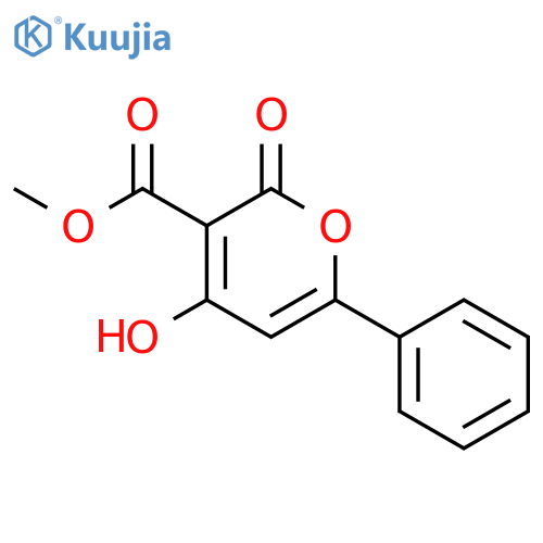 methyl 4-hydroxy-2-oxo-6-phenyl-2H-pyran-3-carboxylate structure