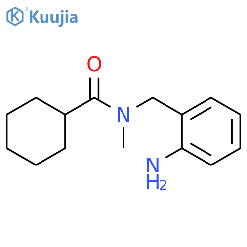 N-(2-Aminophenyl)methyl-N-methylcyclohexanecarboxamide structure