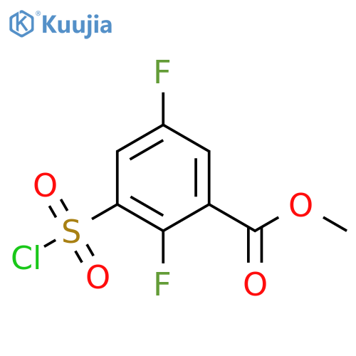 methyl 3-(chlorosulfonyl)-2,5-difluorobenzoate structure