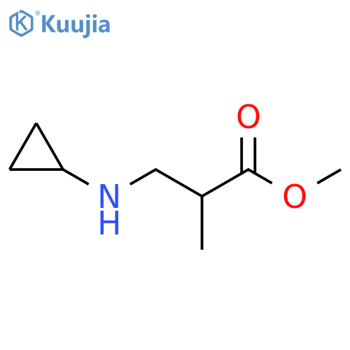 methyl 3-(cyclopropylamino)-2-methylpropanoate structure