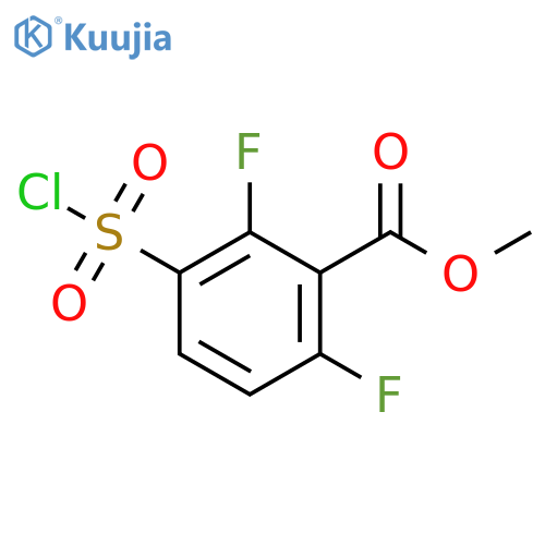 methyl 3-(chlorosulfonyl)-2,6-difluorobenzoate structure