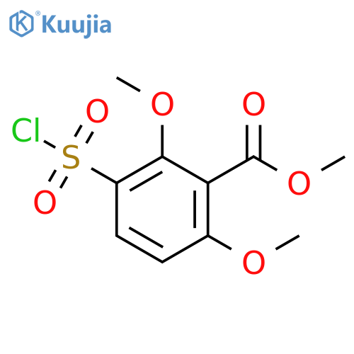 methyl 3-(chlorosulfonyl)-2,6-dimethoxybenzoate structure