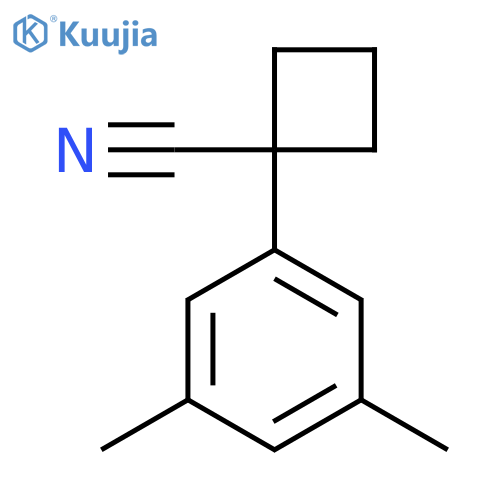 1-(3,5-Dimethylphenyl)cyclobutane-1-carbonitrile structure