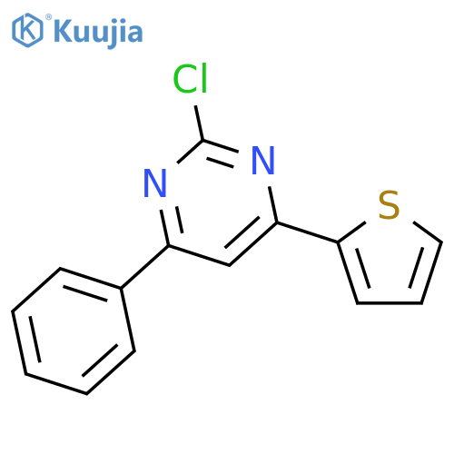 Pyrimidine, 2-chloro-4-phenyl-6-(2-thienyl)- structure