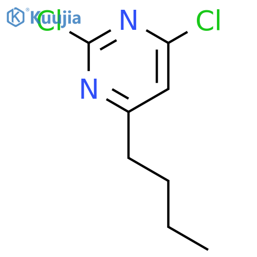 Pyrimidine, 4-butyl-2,6-dichloro- structure