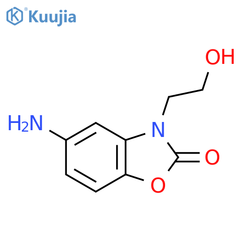 5-Amino-3-(2-hydroxyethyl)-2,3-dihydro-1,3-benzoxazol-2-one structure