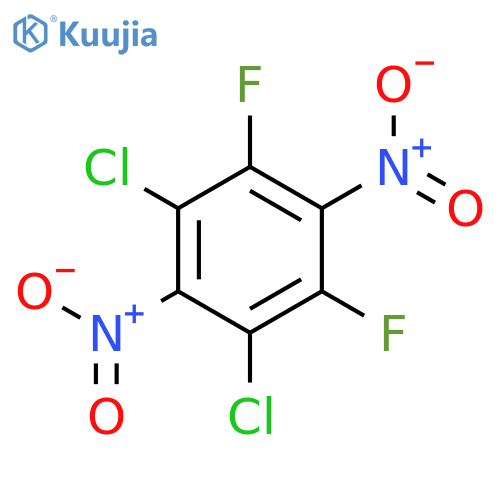 Benzene, 1,3-dichloro-4,6-difluoro-2,5-dinitro- structure