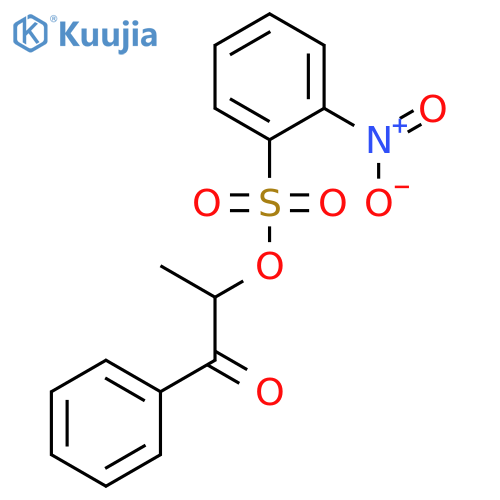 Benzenesulfonic acid, 2-nitro-, 1-methyl-2-oxo-2-phenylethyl ester structure