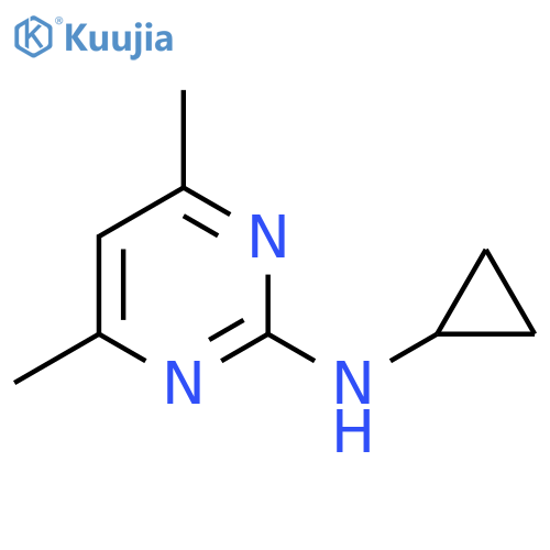N-Cyclopropyl-4,6-dimethylpyrimidin-2-amine structure