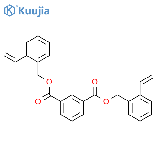 1,3-Benzenedicarboxylic acid, bis[(ethenylphenyl)methyl] ester structure