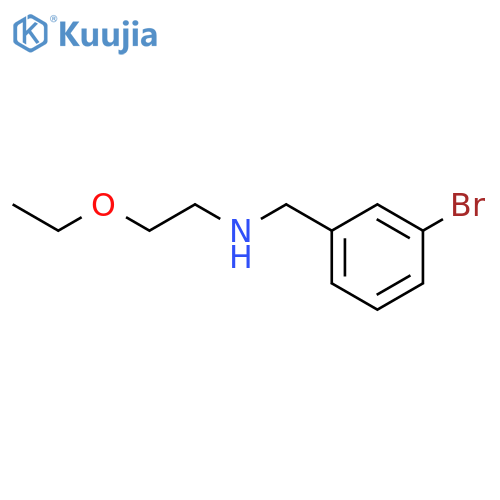 (3-bromophenyl)methyl(2-ethoxyethyl)amine structure