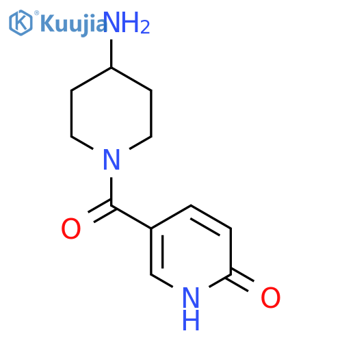 (4-Aminopiperidin-1-yl)(6-hydroxypyridin-3-yl)methanone structure