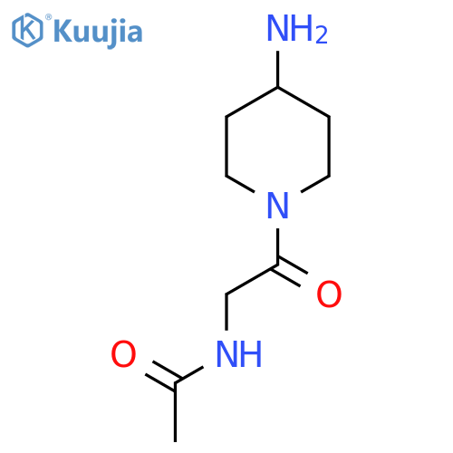 N-[2-(4-Aminopiperidin-1-yl)-2-oxoethyl]acetamide structure
