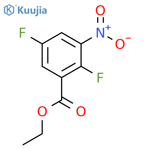 Ethyl 2,5-difluoro-3-nitrobenzoate structure
