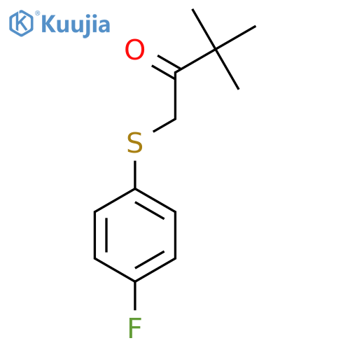1-(4-Fluorophenyl)sulfanyl-3,3-dimethylbutan-2-one structure