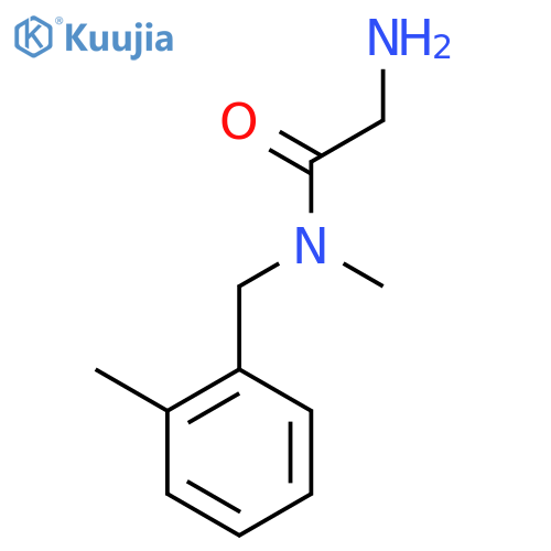 2-Amino-N-methyl-N-(2-methyl-benzyl)-acetamide structure