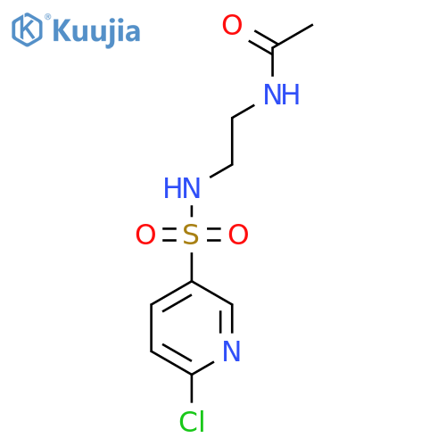 N-2-(6-chloropyridine-3-sulfonamido)ethylacetamide structure