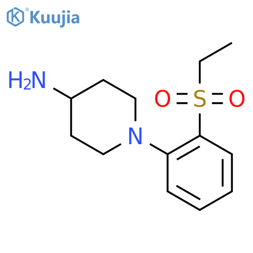1-2-(Ethanesulfonyl)phenylpiperidin-4-amine structure