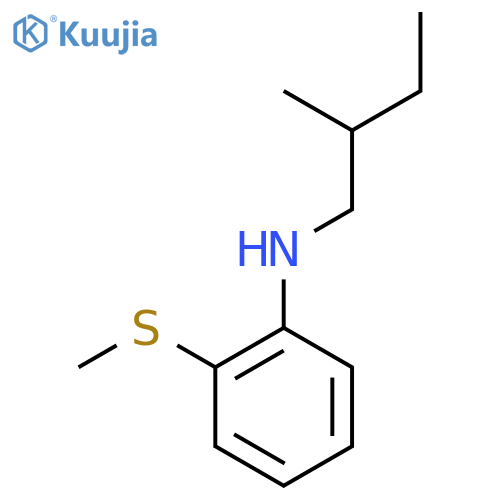 N-(2-Methylbutyl)-2-(methylsulfanyl)aniline structure
