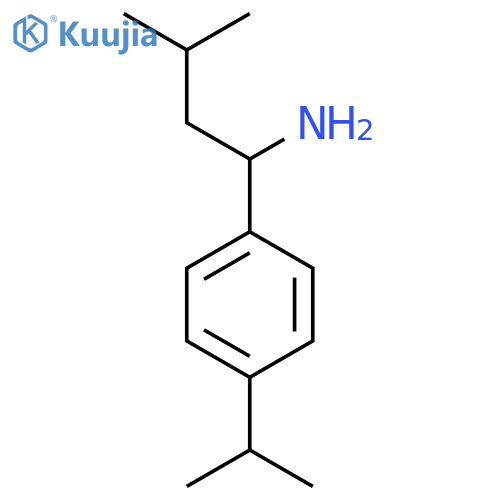 3-methyl-1-4-(propan-2-yl)phenylbutan-1-amine structure