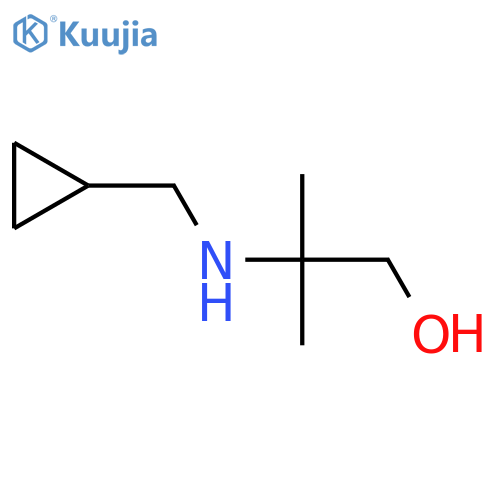 2-(cyclopropylmethyl)amino-2-methylpropan-1-ol structure