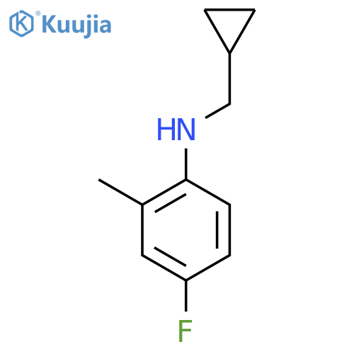 N-(cyclopropylmethyl)-4-fluoro-2-methylaniline structure