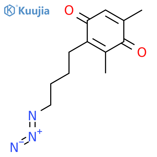 2,5-Cyclohexadiene-1,4-dione, 2-(4-azidobutyl)-3,5-dimethyl- structure