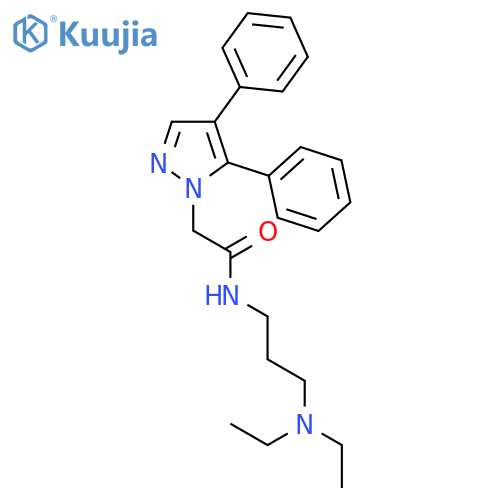 1H-Pyrazole-1-acetamide,N-[3-(diethylamino)propyl]-4,5-diphenyl- structure