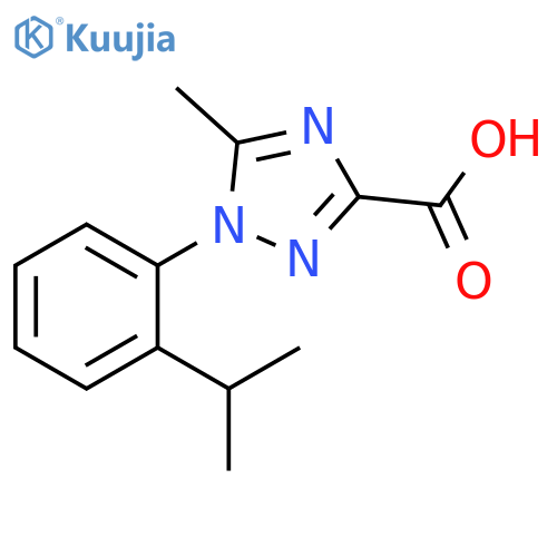 5-Methyl-1-2-(propan-2-yl)phenyl-1H-1,2,4-triazole-3-carboxylic Acid structure
