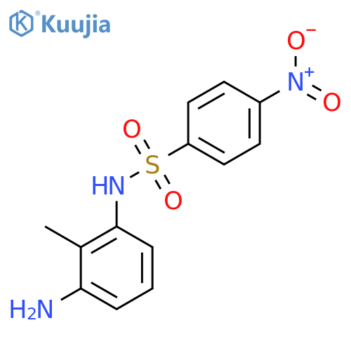 N-(3-amino-2-methylphenyl)-4-nitrobenzene-1-sulfonamide structure
