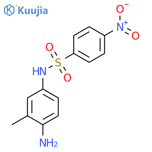 N-(4-amino-3-methylphenyl)-4-nitrobenzene-1-sulfonamide structure