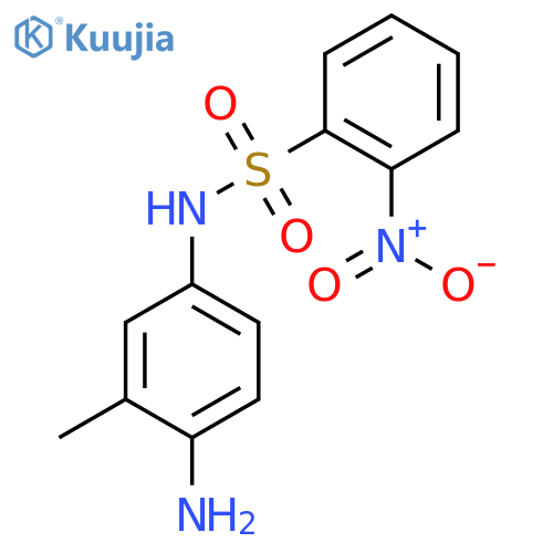 N-(4-amino-3-methylphenyl)-2-nitrobenzene-1-sulfonamide structure