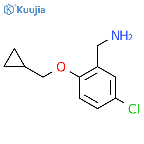 5-Chloro-2-cyclopropylmethoxy-benzylamine structure